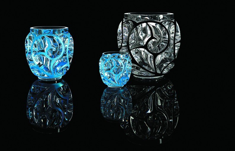 Composition 3 vases Tourbillons
