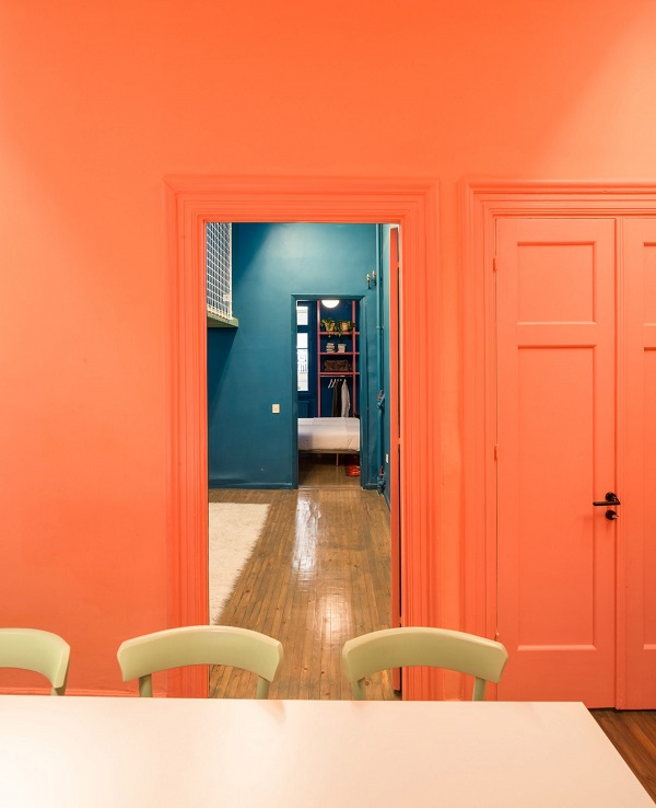 5 mẫu thiết kế nội thất sử dụng màu cam san hô - 5