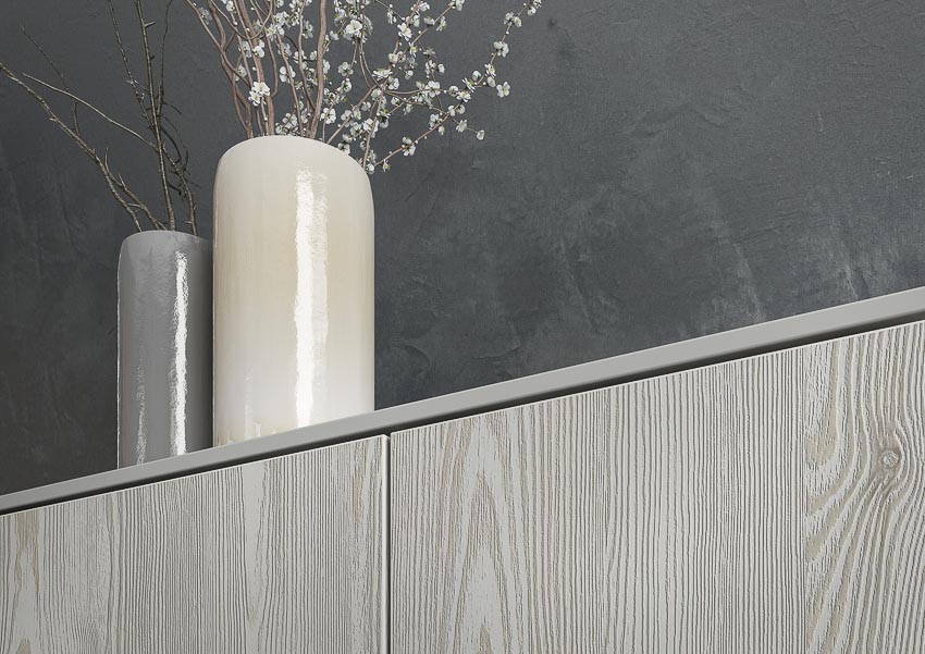 Đường vân ST38 Feelwood Pinegrain mới được ứng dụng cho mẫu H3403 White Mountain Larch, giúp bề mặt thêm cá tính nhờ sự kết hợp giữa các yếu tố mờ và bóng