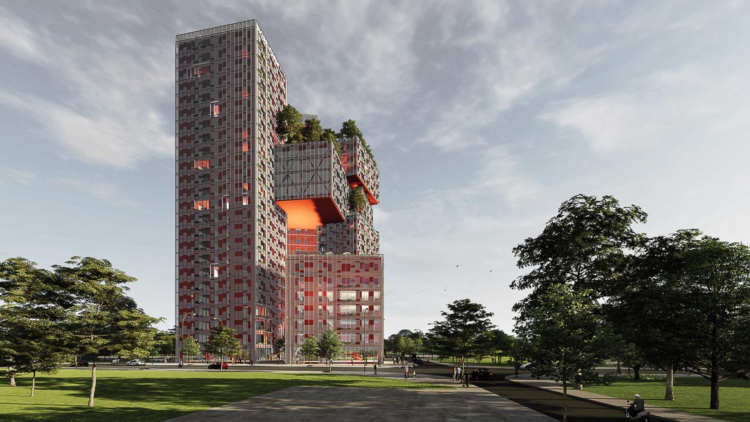 Share Tower - dự án căn hộ và văn phòng cho thuê ở Hà Nội, cũng dựa trên triết lý Cho và Nhận, đang được triển khai 2